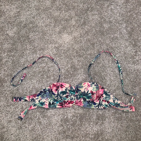 Xhilaration Multicolor Tropical Bikini Top size S - Picture 3 of 8